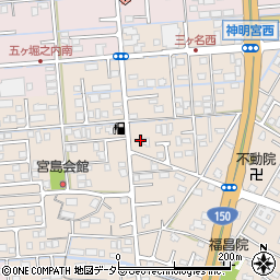 静岡県焼津市三ケ名753-1周辺の地図