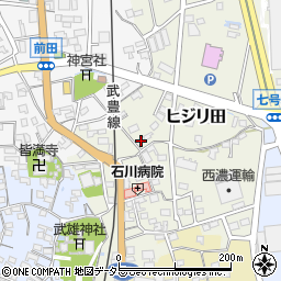 愛知県知多郡武豊町ヒジリ田62周辺の地図