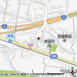 三重県亀山市布気町1401-1周辺の地図