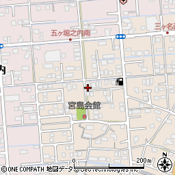 静岡県焼津市三ケ名720周辺の地図
