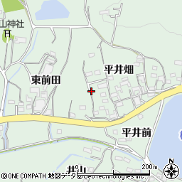 愛知県常滑市檜原周辺の地図