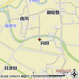 愛知県新城市中宇利向田28周辺の地図