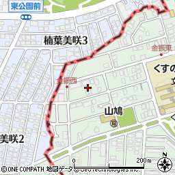 京都府八幡市男山金振7周辺の地図