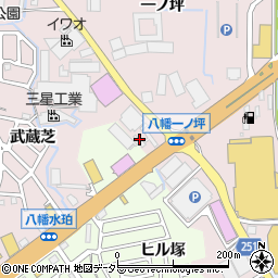 京都府八幡市八幡御幸谷23周辺の地図