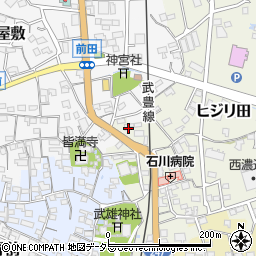 愛知県知多郡武豊町ヒジリ田44周辺の地図