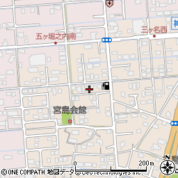 静岡県焼津市三ケ名711周辺の地図