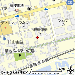 静岡県藤枝市築地606-1周辺の地図