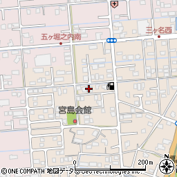 静岡県焼津市三ケ名710周辺の地図