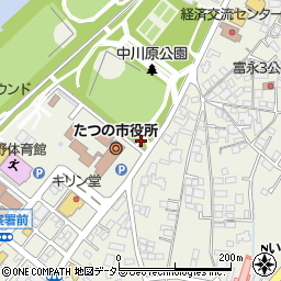 中川原公園南側トイレ周辺の地図