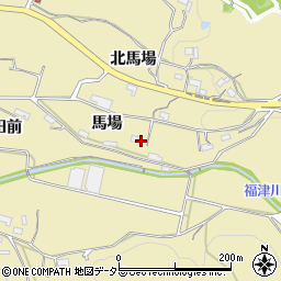愛知県新城市中宇利馬場周辺の地図