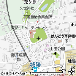 正道池広場周辺の地図