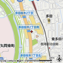 池田泉州銀行多田支店周辺の地図