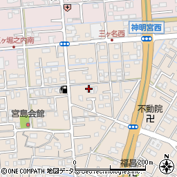 静岡県焼津市三ケ名749-2周辺の地図