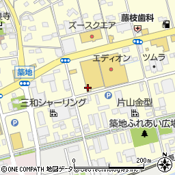 静岡県藤枝市築地539-1周辺の地図