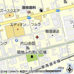 静岡県藤枝市築地590周辺の地図