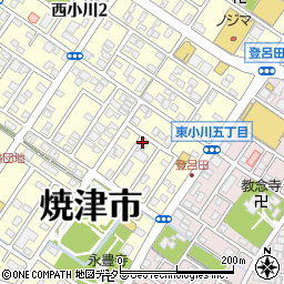 ヤクルト　焼津中央センター周辺の地図