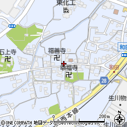三重県亀山市和田町1633周辺の地図