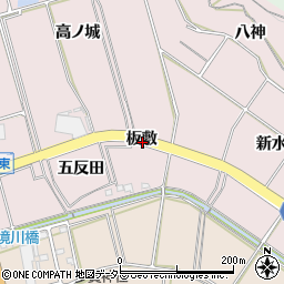 愛知県常滑市古場板敷周辺の地図