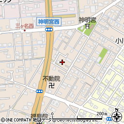 静岡県焼津市三ケ名953周辺の地図
