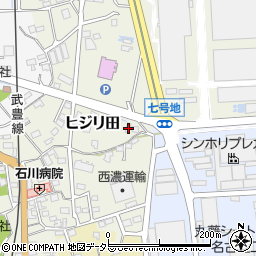 愛知県知多郡武豊町ヒジリ田145周辺の地図