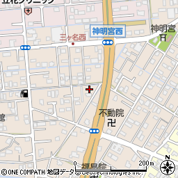 静岡県焼津市三ケ名854周辺の地図