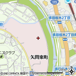 兵庫県川西市矢問東町周辺の地図