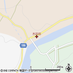 木呂田周辺の地図