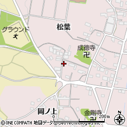 愛知県豊川市西原町松葉4周辺の地図