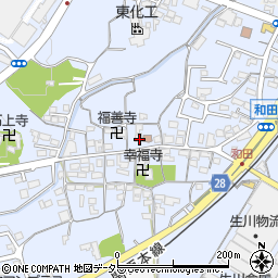 三重県亀山市和田町1632周辺の地図