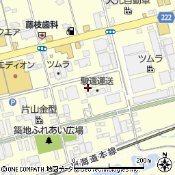 静岡県藤枝市築地595周辺の地図