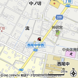 ａｐｏｌｌｏｓｔａｔｉｏｎセルフ西尾丁田町ＳＳ周辺の地図