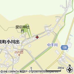 滋賀県甲賀市信楽町小川出162周辺の地図