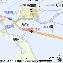 宇治田原小学校周辺の地図