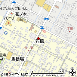 愛知県西尾市今川町石橋周辺の地図