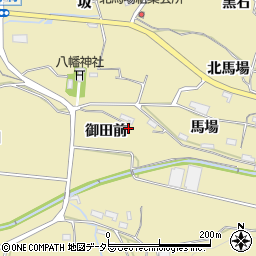 愛知県新城市中宇利御田前周辺の地図