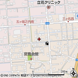 静岡県焼津市三ケ名704周辺の地図