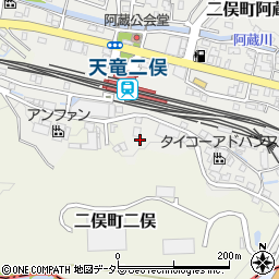 静岡県浜松市天竜区二俣町阿蔵208周辺の地図