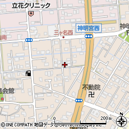 静岡県焼津市三ケ名841周辺の地図