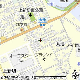 愛知県豊川市一宮町上新切385周辺の地図