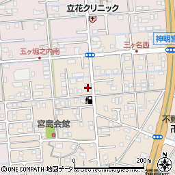 静岡県焼津市三ケ名700-3周辺の地図