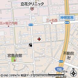 静岡県焼津市三ケ名759周辺の地図