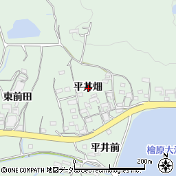 愛知県常滑市檜原平井畑周辺の地図