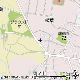 愛知県豊川市西原町松葉8周辺の地図