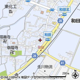 三重県亀山市和田町1603-1周辺の地図