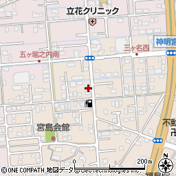 静岡県焼津市三ケ名699-1周辺の地図