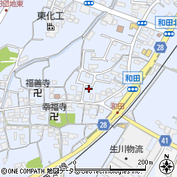 三重県亀山市和田町1609周辺の地図