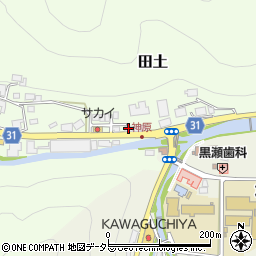 岡山県加賀郡吉備中央町田土3109-1周辺の地図