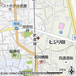 愛知県知多郡武豊町ヒジリ田56周辺の地図