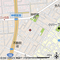 静岡県焼津市三ケ名944-1周辺の地図