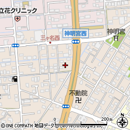静岡県焼津市三ケ名847周辺の地図